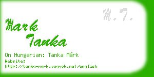 mark tanka business card