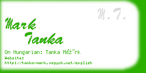 mark tanka business card